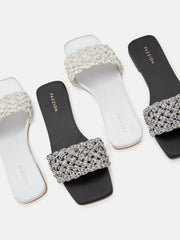 Wilda Crystal Embellished Slides